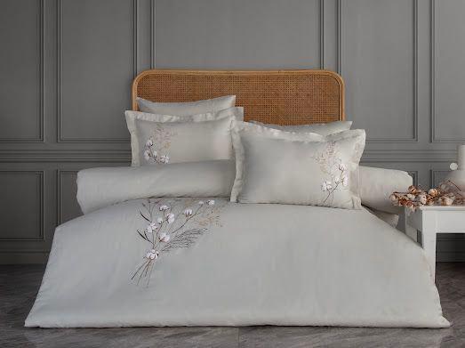 Постільна білизна Dantela Moneda євро (М'ятний, 200х220)